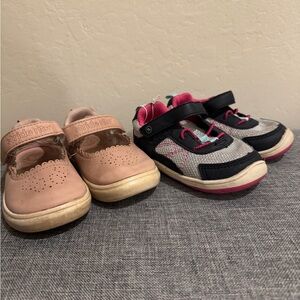 Two Pairs of Stride Rite Girl Shoes